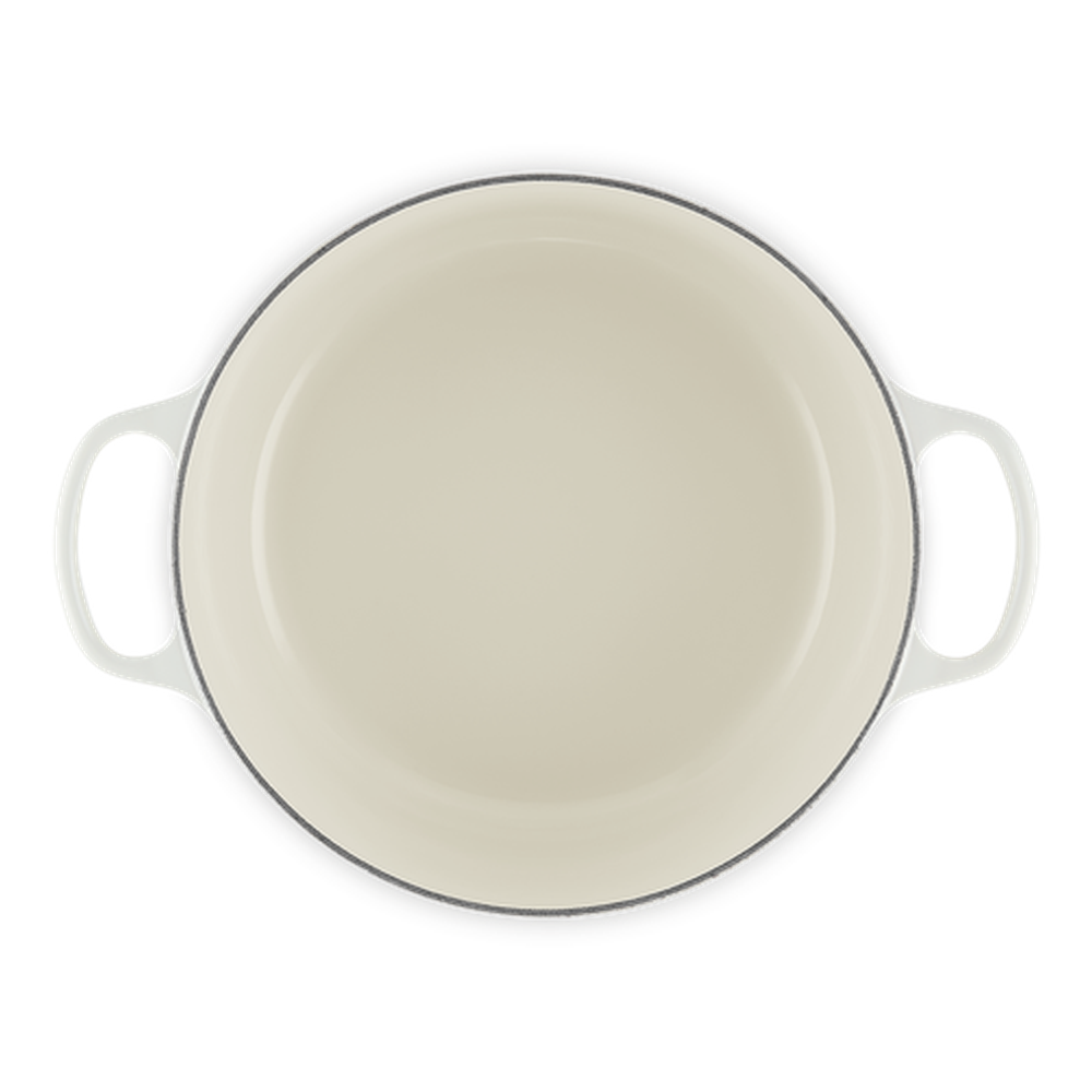 Le Creuset Signature Round Cocotte Pot In Meringue
