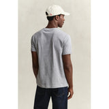 Gant Mens Regular Shield T-Shirt In Grey