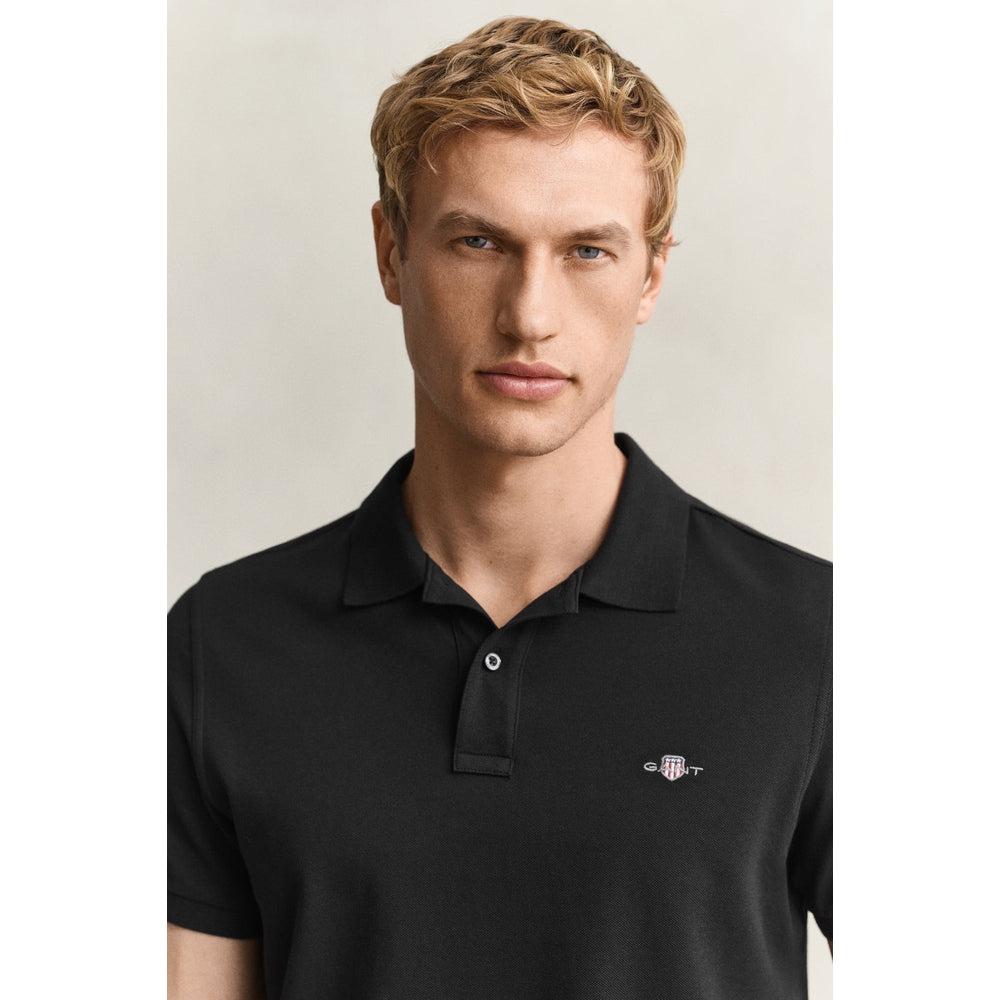 Gant Mens Shield Golfer In Black
