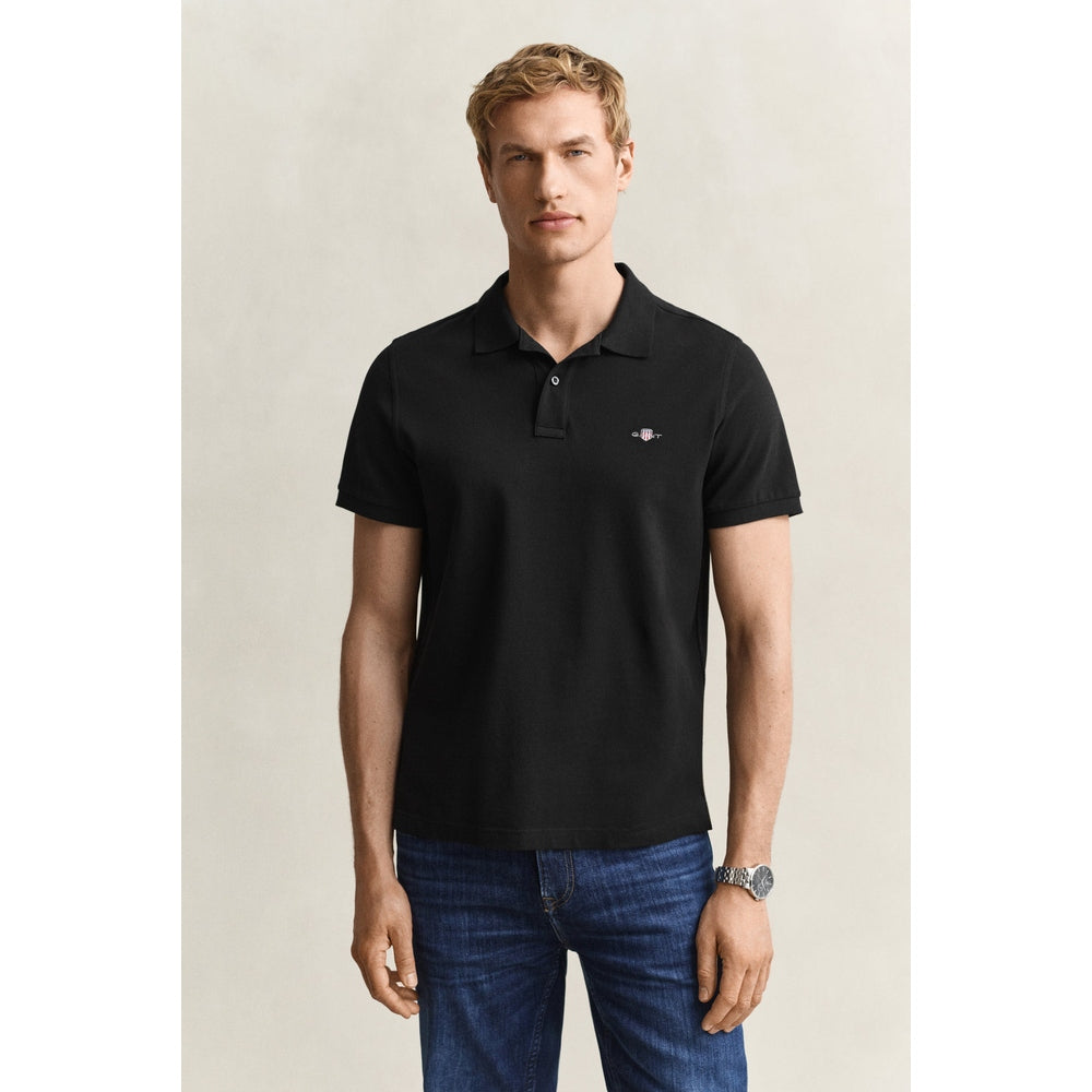 Gant Mens Shield Golfer In Black