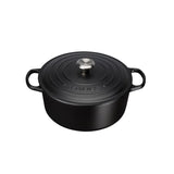 Le Creuset Signature Round Cocotte In Black