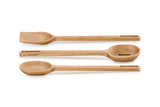 Le Creuset Set Of 3 Wooded Utensil Set In Neutral