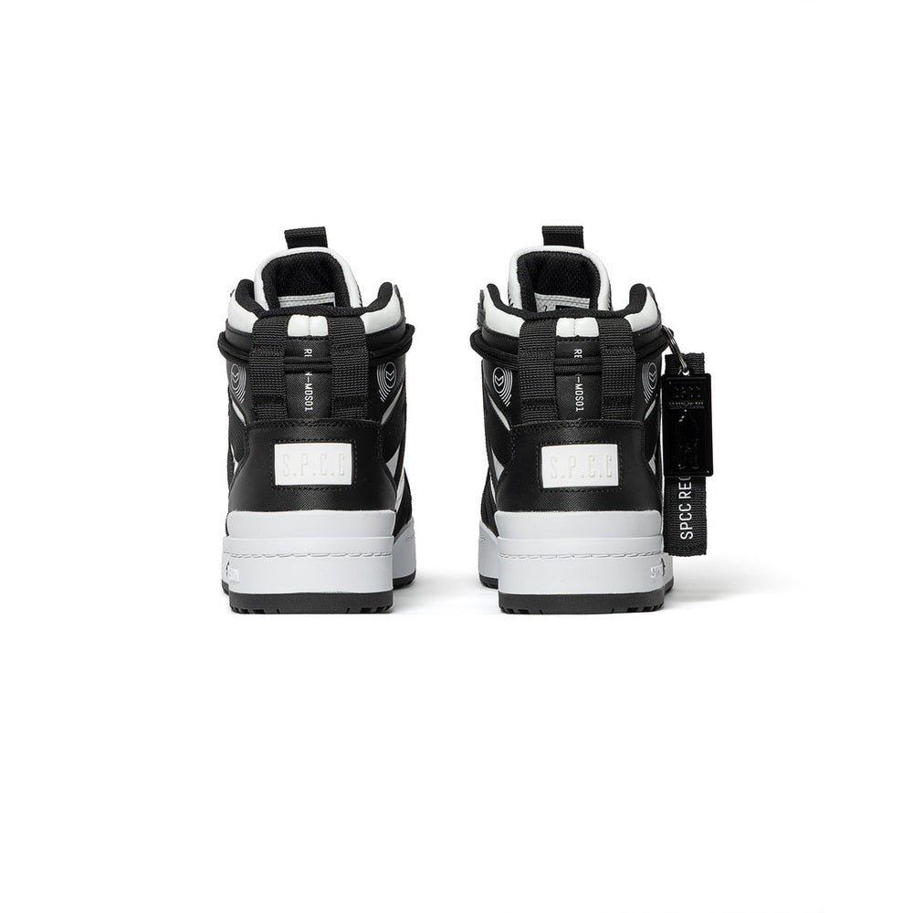 S.P.C.C Mens Recon Tau Hi Sneakers In Black/White