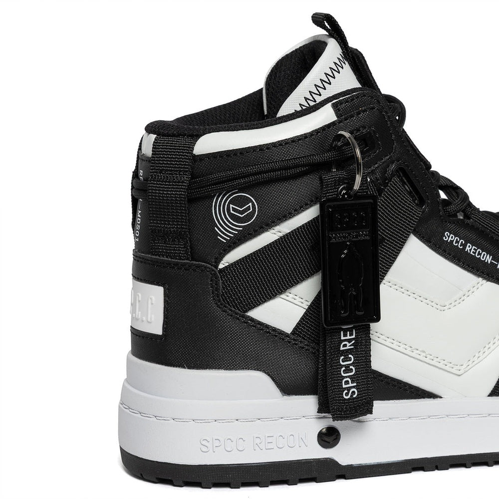S.P.C.C Mens Recon Tau Hi Sneakers In Black/White