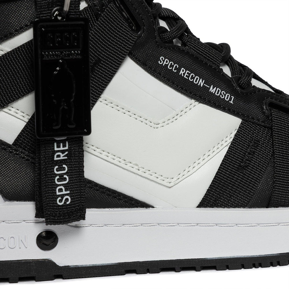 S.P.C.C Mens Recon Tau Hi Sneakers In Black/White