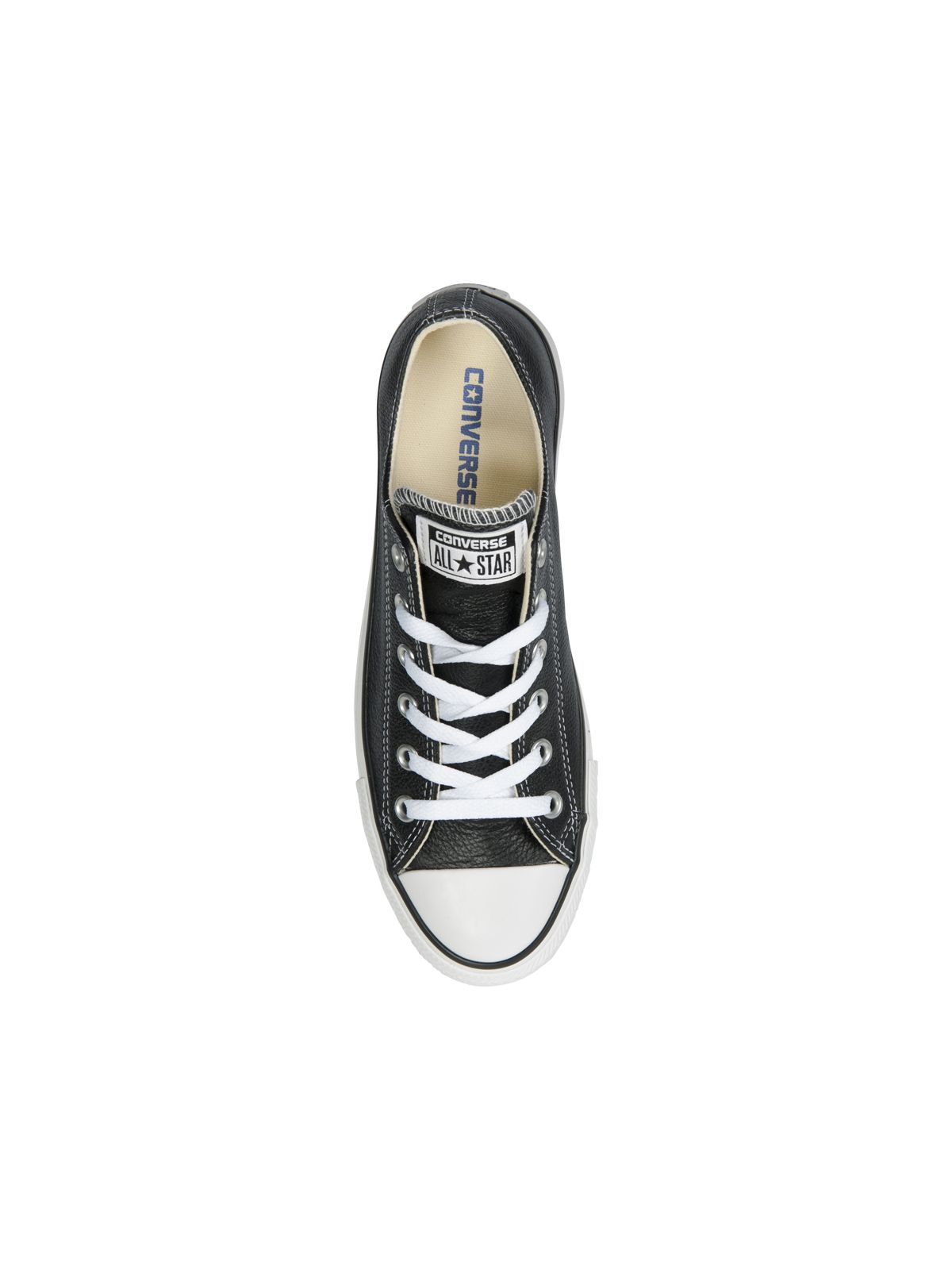 Converse All Star Low Unisex Leather Shoes In Black