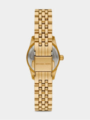 Micheal Kors Womens Lexington Stainless Steel Watch In Gold