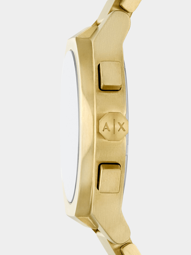 Armani Exchange Mens Gold Plated Watch
