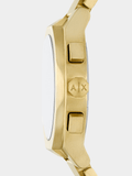 Armani Exchange Mens Gold Plated Watch