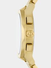 Armani Exchange Mens Gold Plated Watch