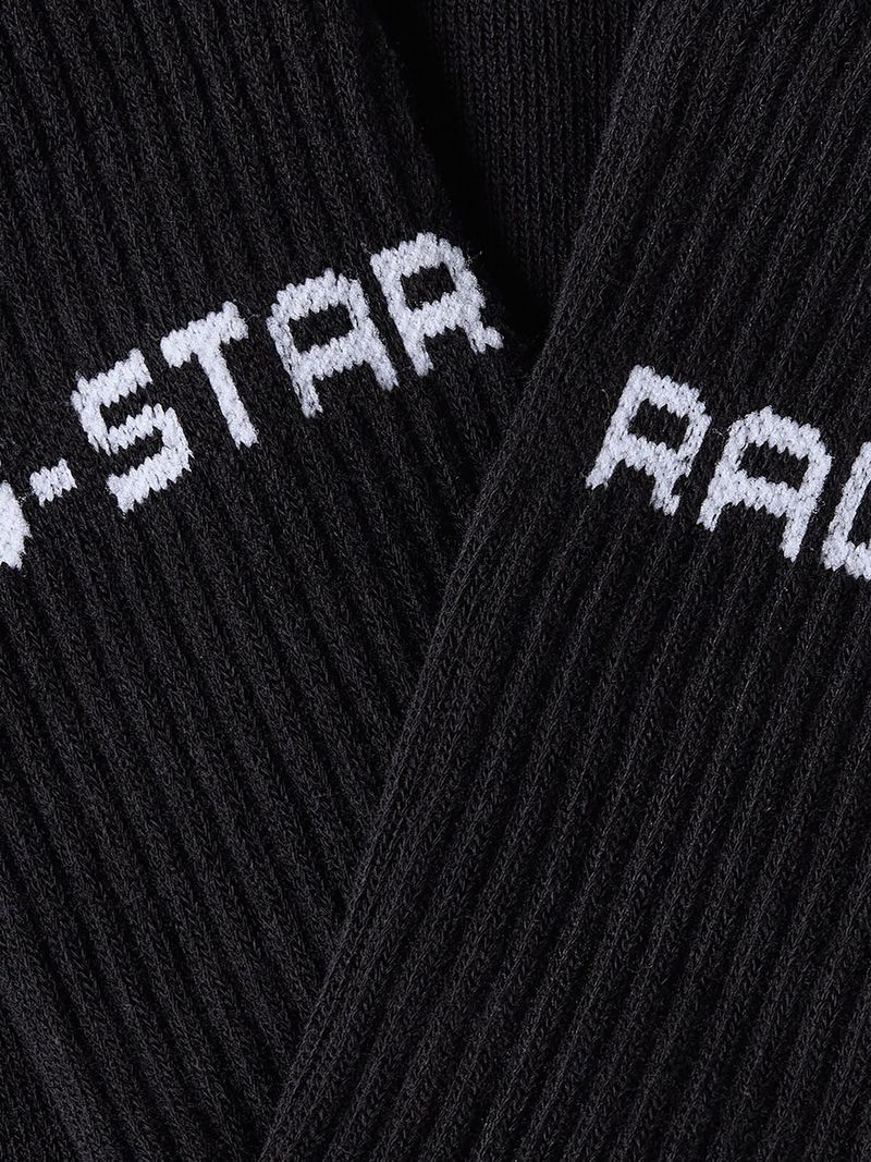 G-Star Mens 2Pack Black Sport Socks Dark