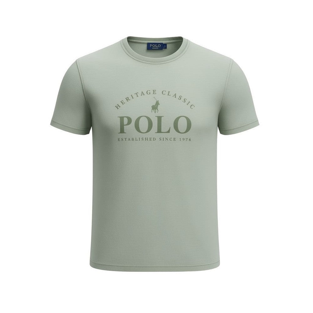 Polo Mens Heritage Logo T-Shirt In Green