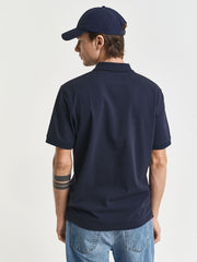 Gant Regular Contrast Pique Ss Rugg Navy