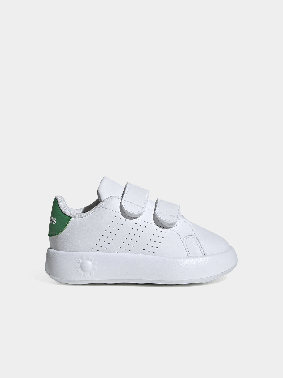 Adidas Boys Advatage CF Sneakers In White & Green