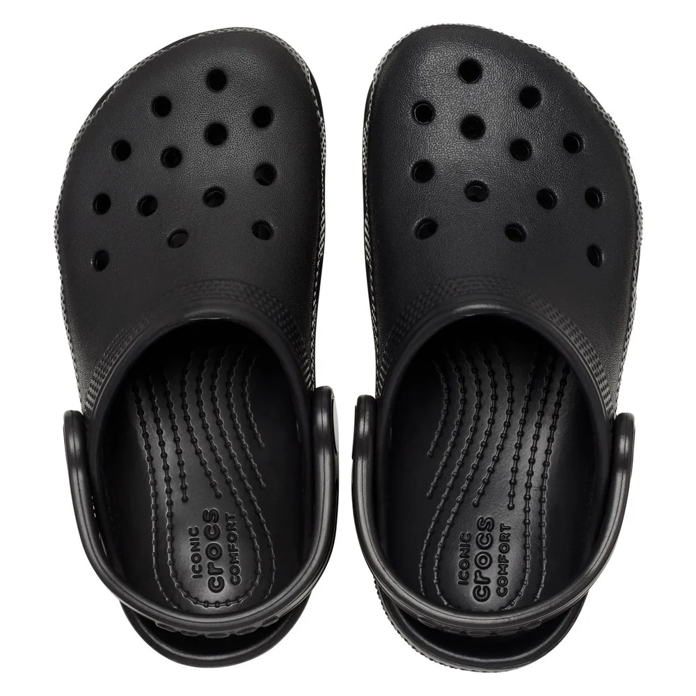 Crocs Unisex Kids Classic Clog Sandals In Black