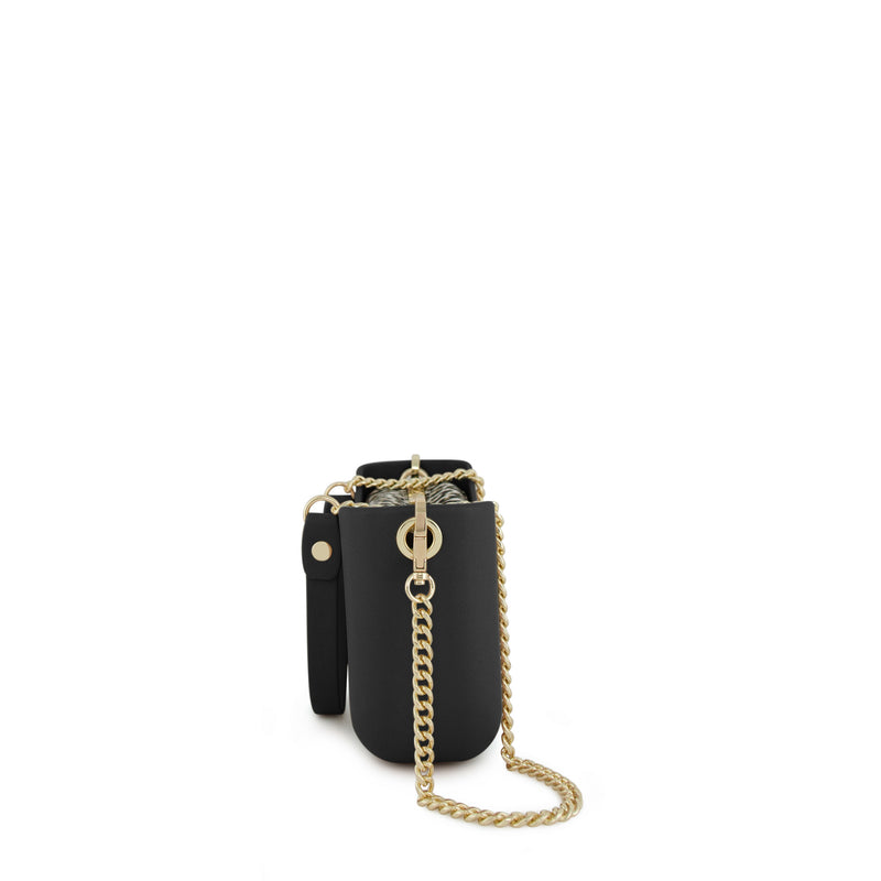 Fenn Gold Chain Tote Bag In Black
