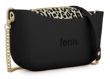 Fenn Gold Chain Tote Bag In Black