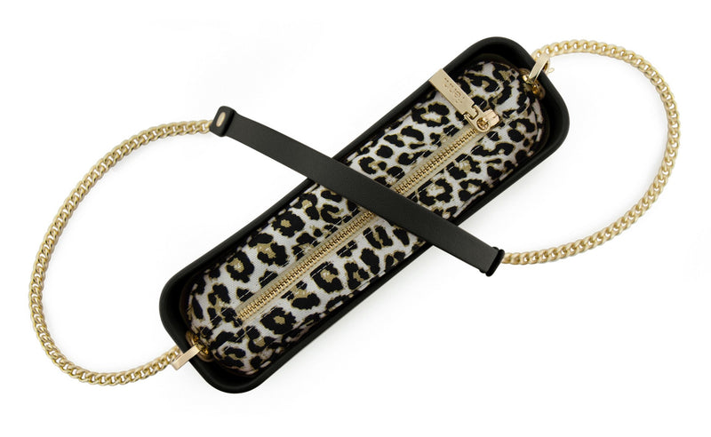 Fenn Gold Chain Tote Bag In Black