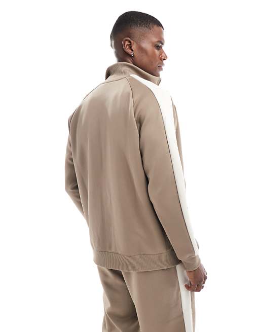 Puma Unisex Foundation Poly Track Jacket In Mouse Grey