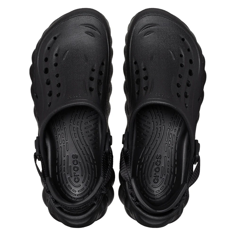 Crocs Mens Echo Clog Shoes Black
