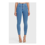 Freddy Ladies High Waist Skinny Push Up J4Y Jeans In Light Blue