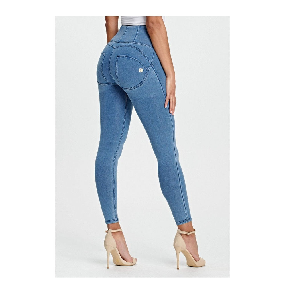 Freddy Ladies High Waist Skinny Push Up J4Y Jeans In Light Blue