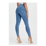 Freddy Ladies High Waist Skinny Push Up J4Y Jeans In Light Blue