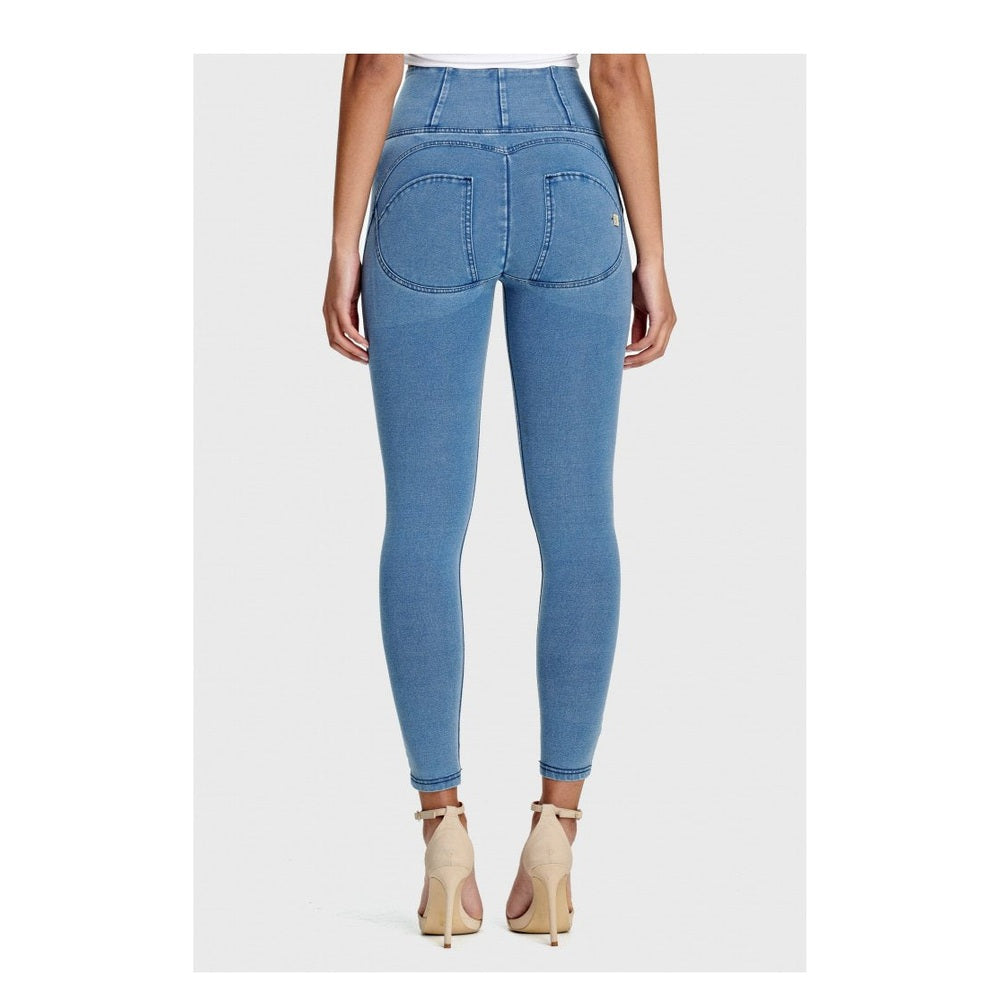 Freddy Ladies High Waist Skinny Push Up J4Y Jeans In Light Blue