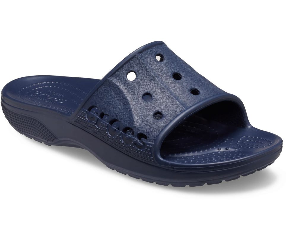 Crocs Unisex Baya Slide Sandals In Navy