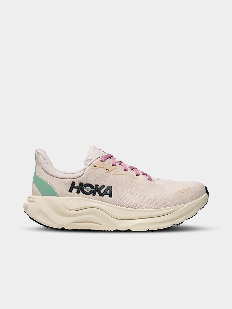 Hoka Womens Arahi 8 Cream/Alabaster Running Shoes