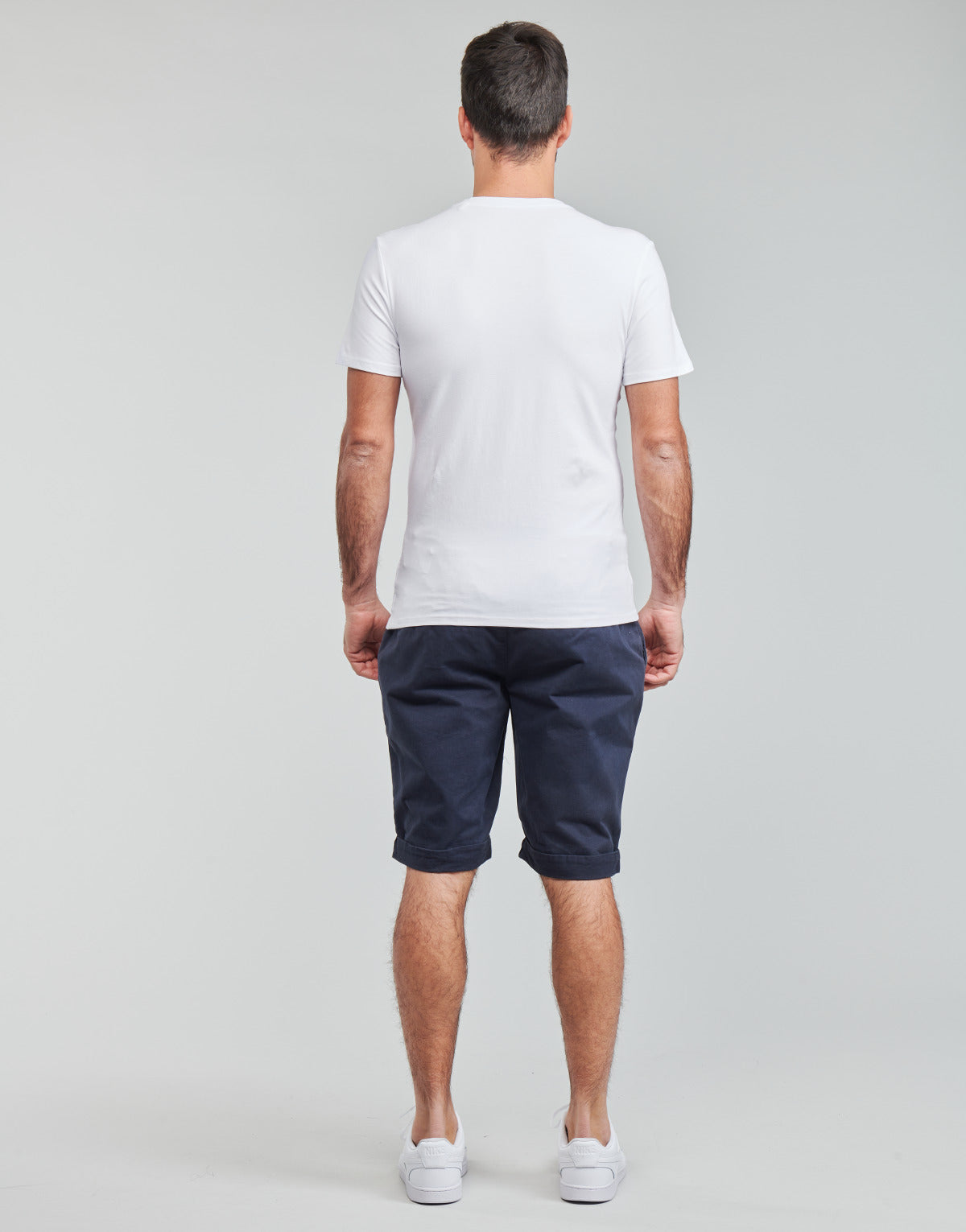 Guess Mens Vn Short Sleeves Core T-Shirt In White