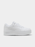 Puma Unisex Kids Rebound Femme Shoes In White & Grey