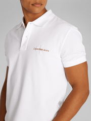 Calvin Klein Jeans Monologo Polo White