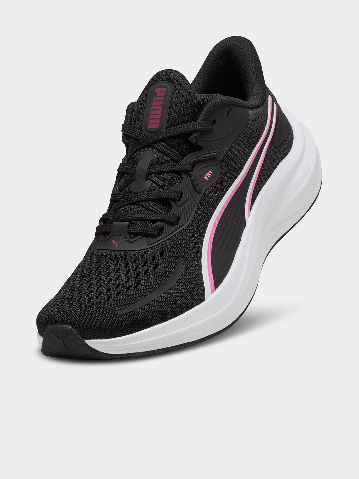 Puma Womens Skyrocket Lite 2 Sneakes In Black/Berry/White/Pink