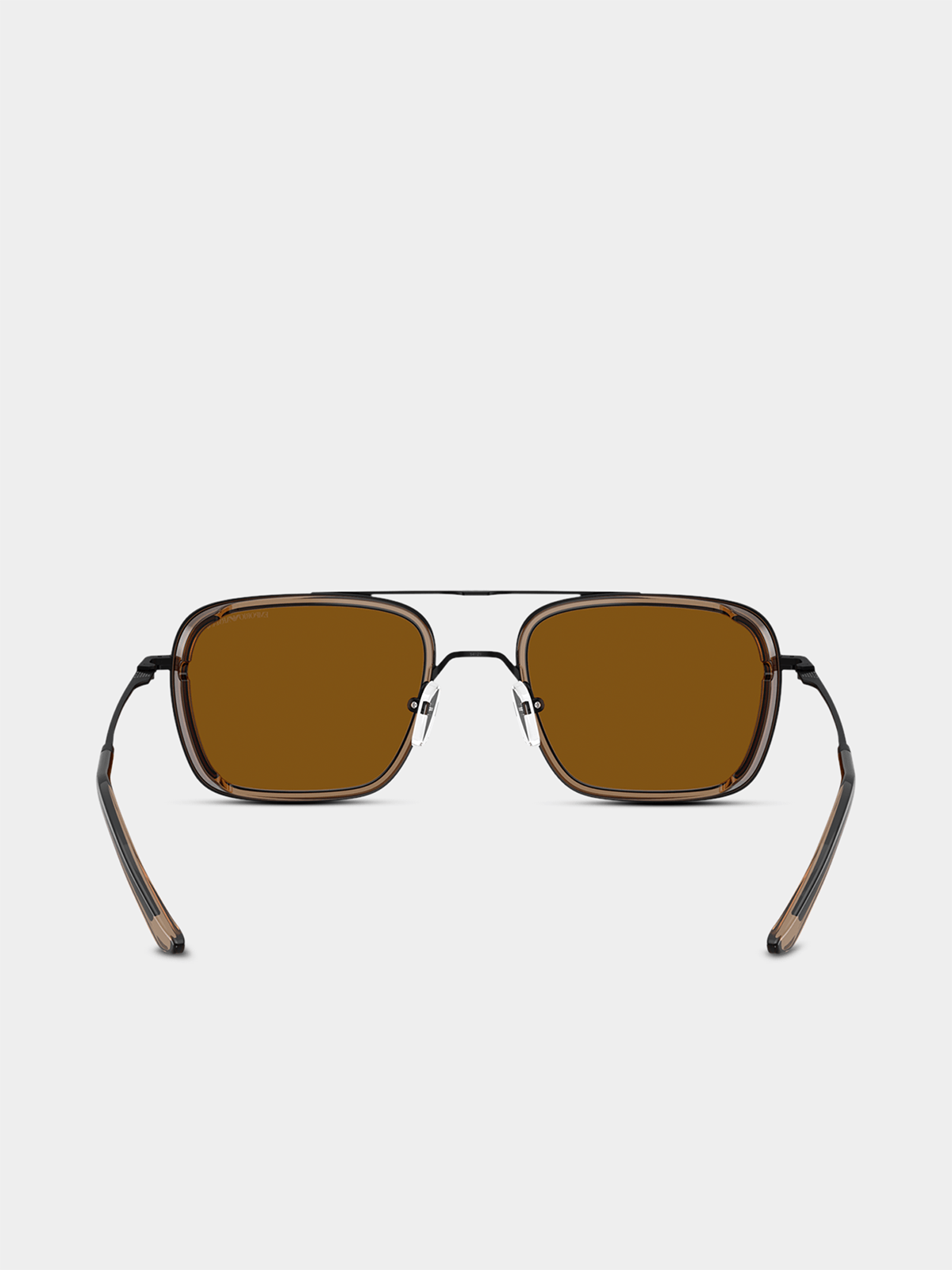 Emporio Armani Mens Square Sunglasses In Matte Black