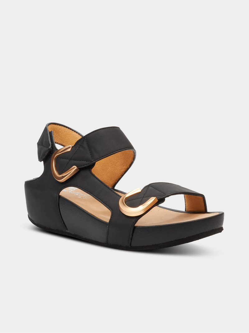 Butterfly Feet Ladies Delia 11 Black Shoes