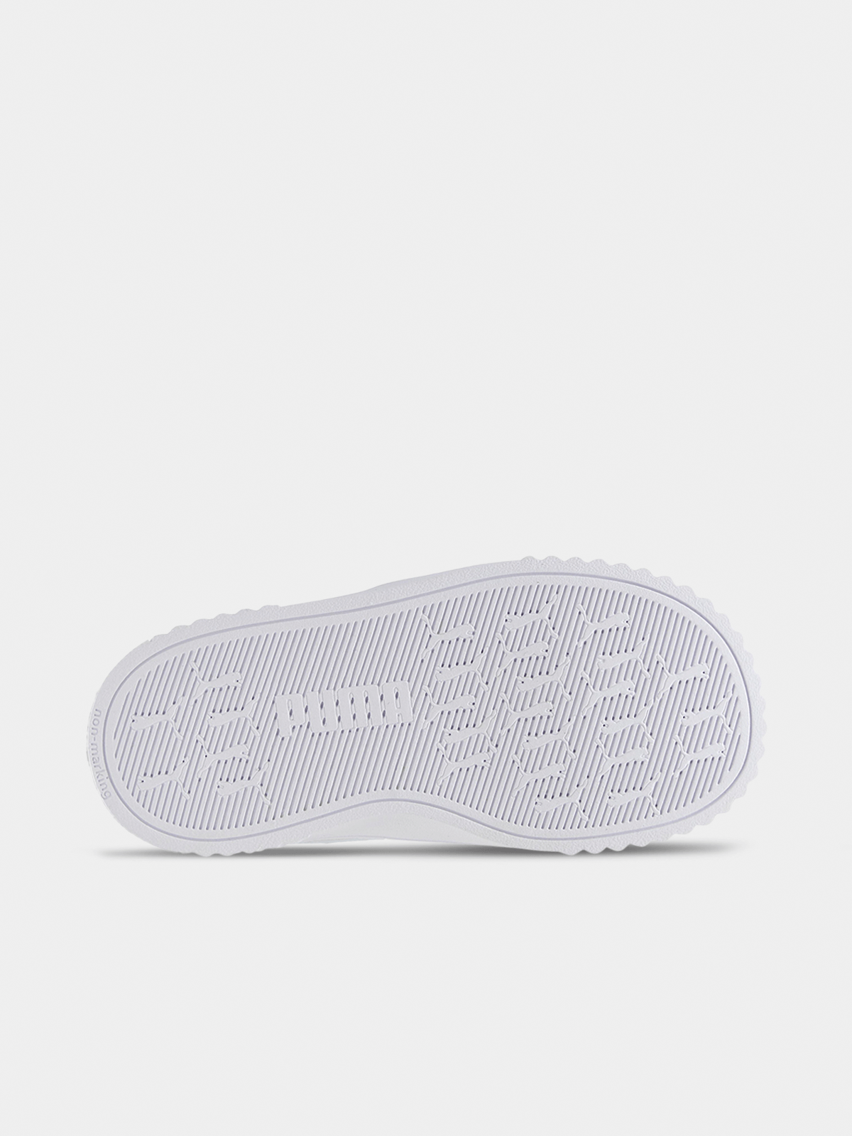 Puma Girls Carina 3.0 Ps Shoes In White & Pink