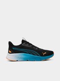 Puma Mens Flexfocus Lite Modern Sneakers In Black/Heat Fire
