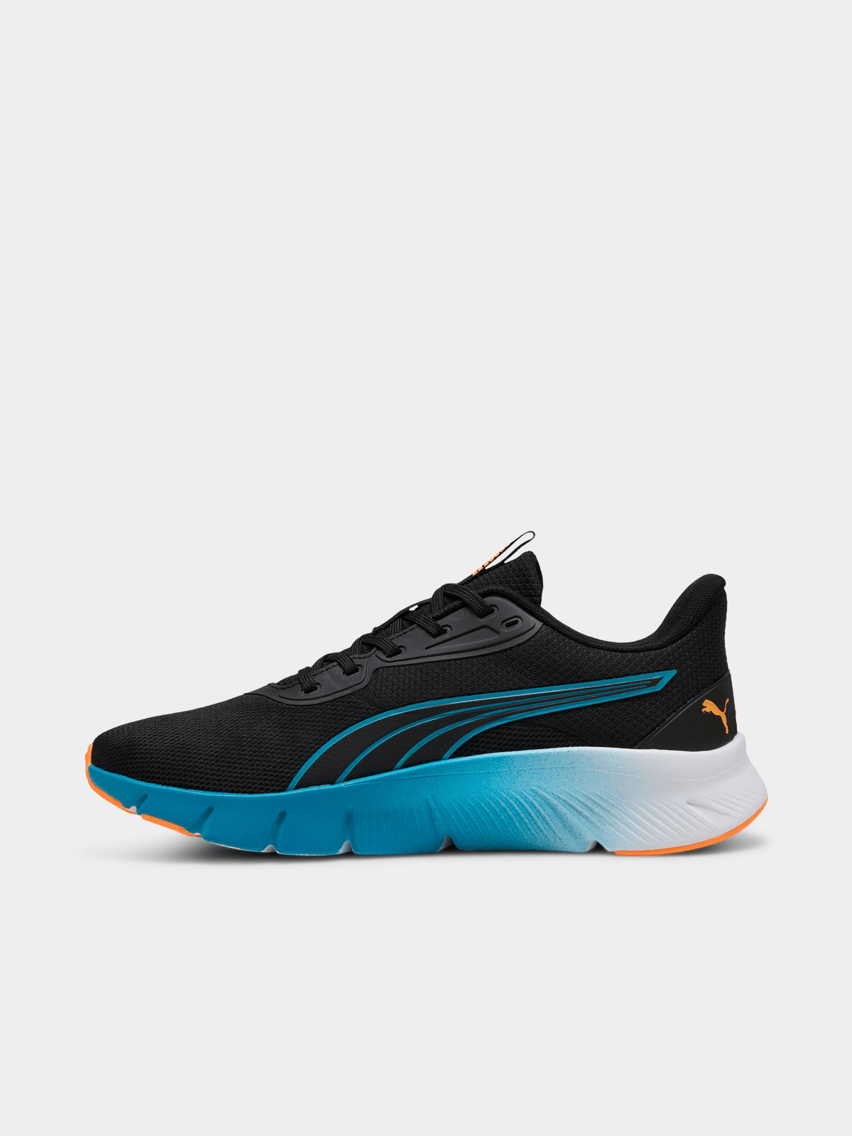 Puma Mens Flexfocus Lite Modern Sneakers In Black/Heat Fire