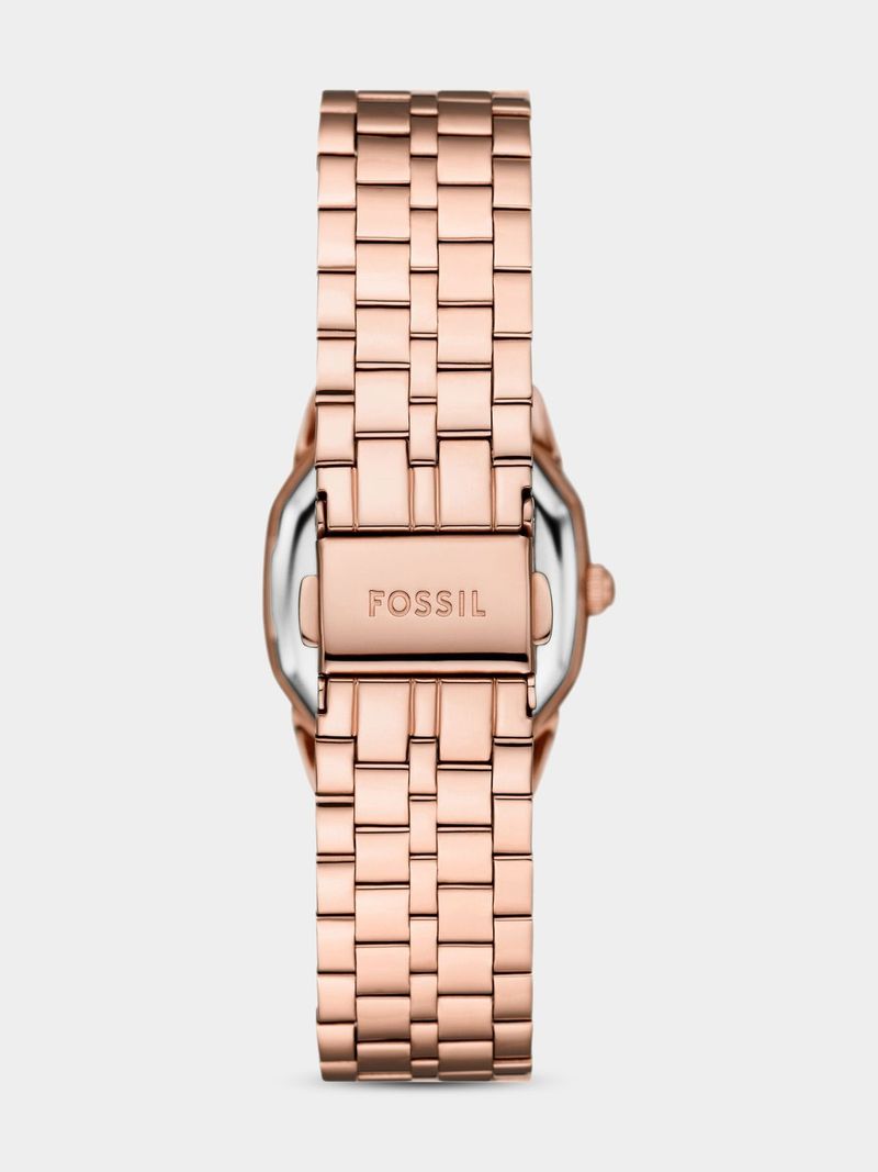 Fossil Womens Harlow Stainless Steel Watch In Rose Gold