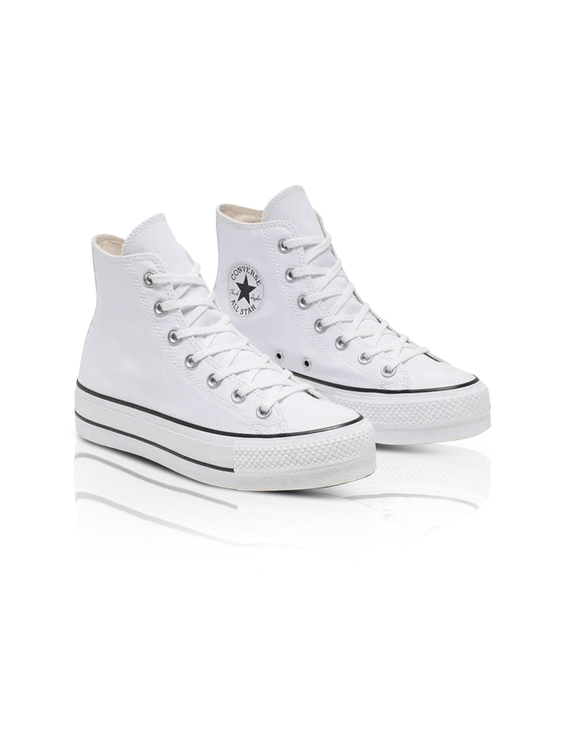 Converse Womens White Lift Hi Canvas Sneakers