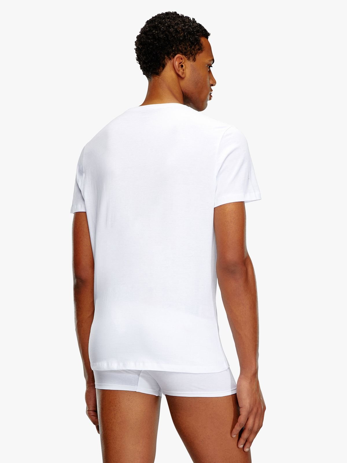 Diesel Mens M-Umtee-Jaket 3 Pack T-Shirts In White