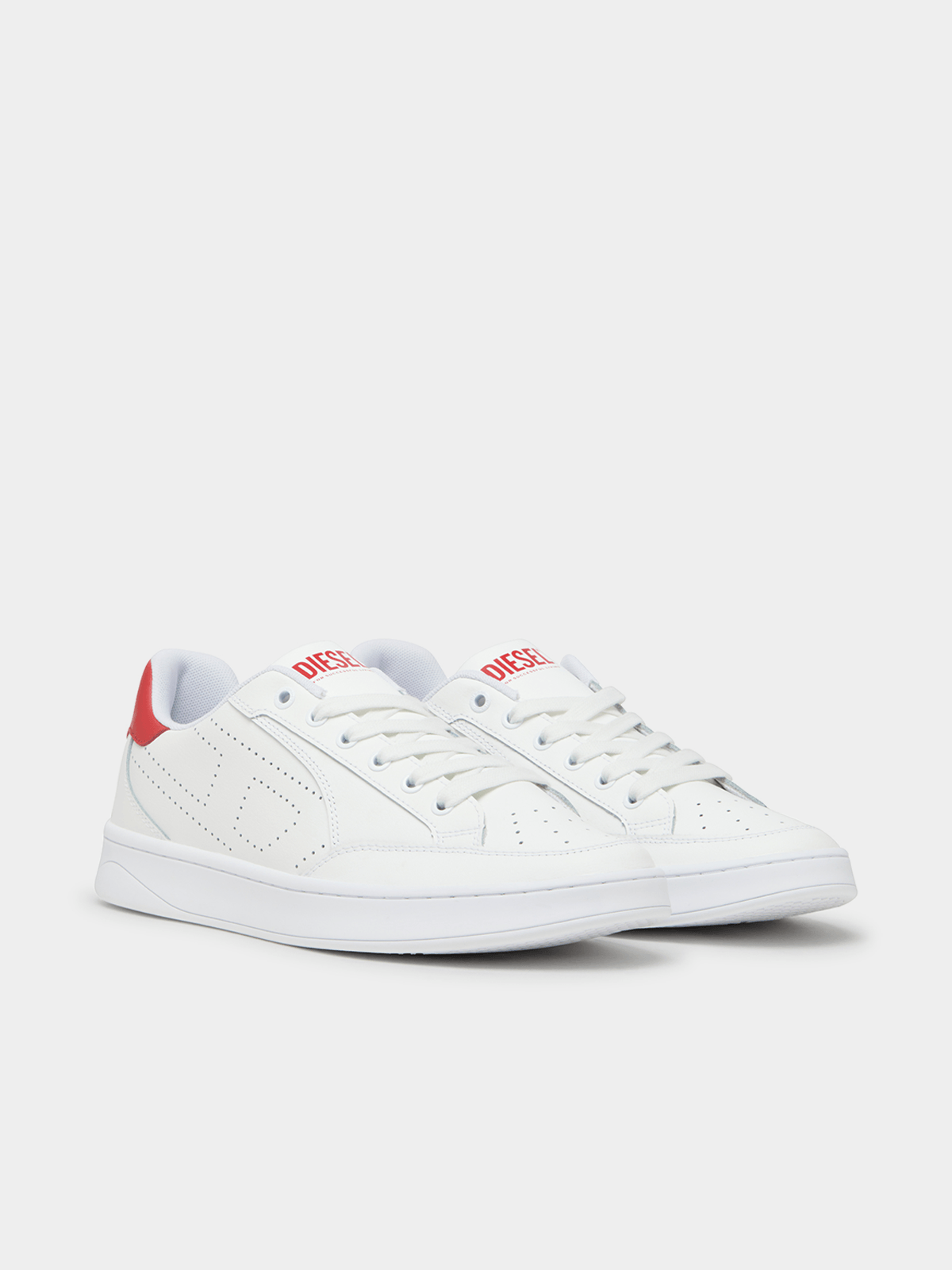 Diesel Mens S-Dakota Low Sneakers In White