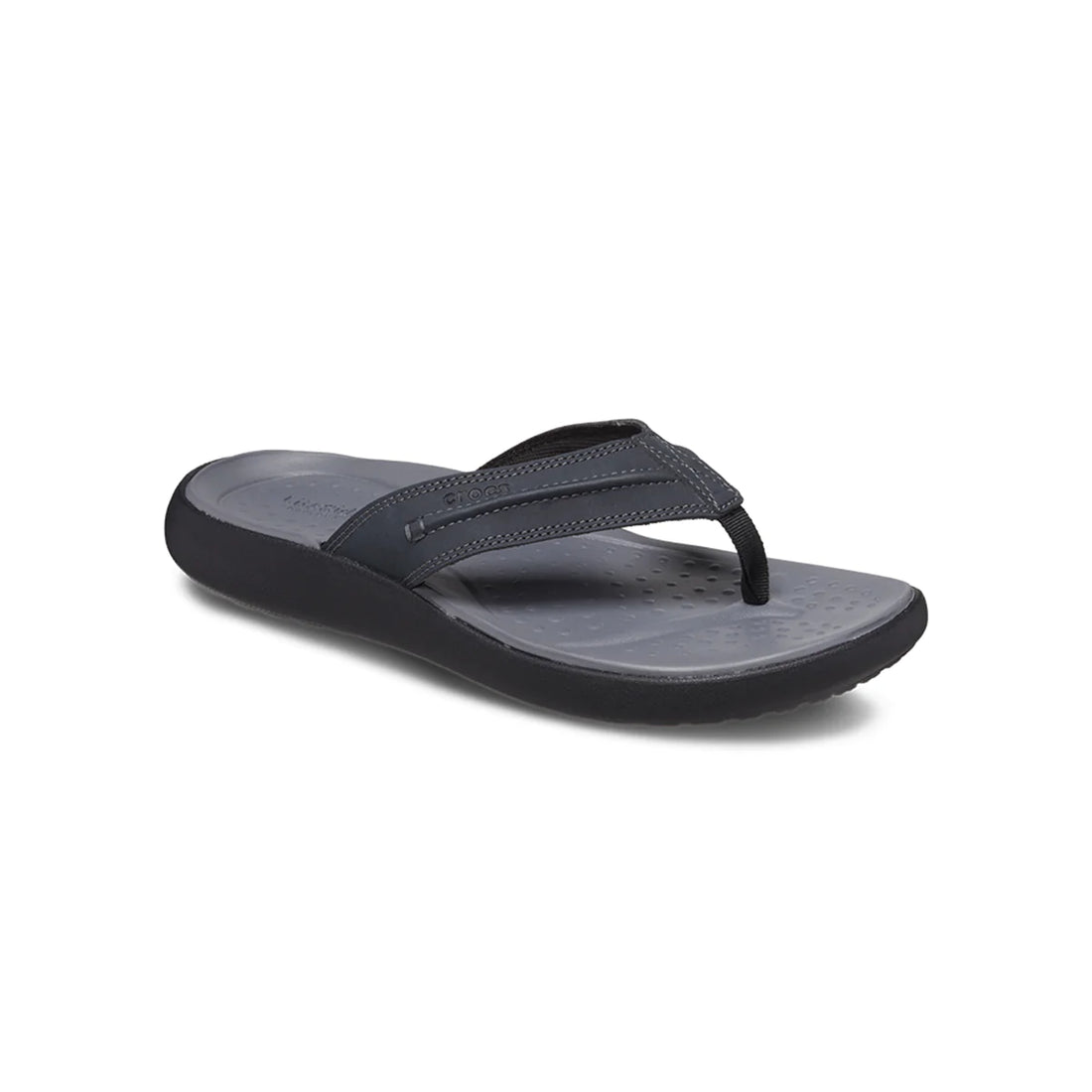 Crocs Mens Yukon Vista II LR Flip Sandals In Black
