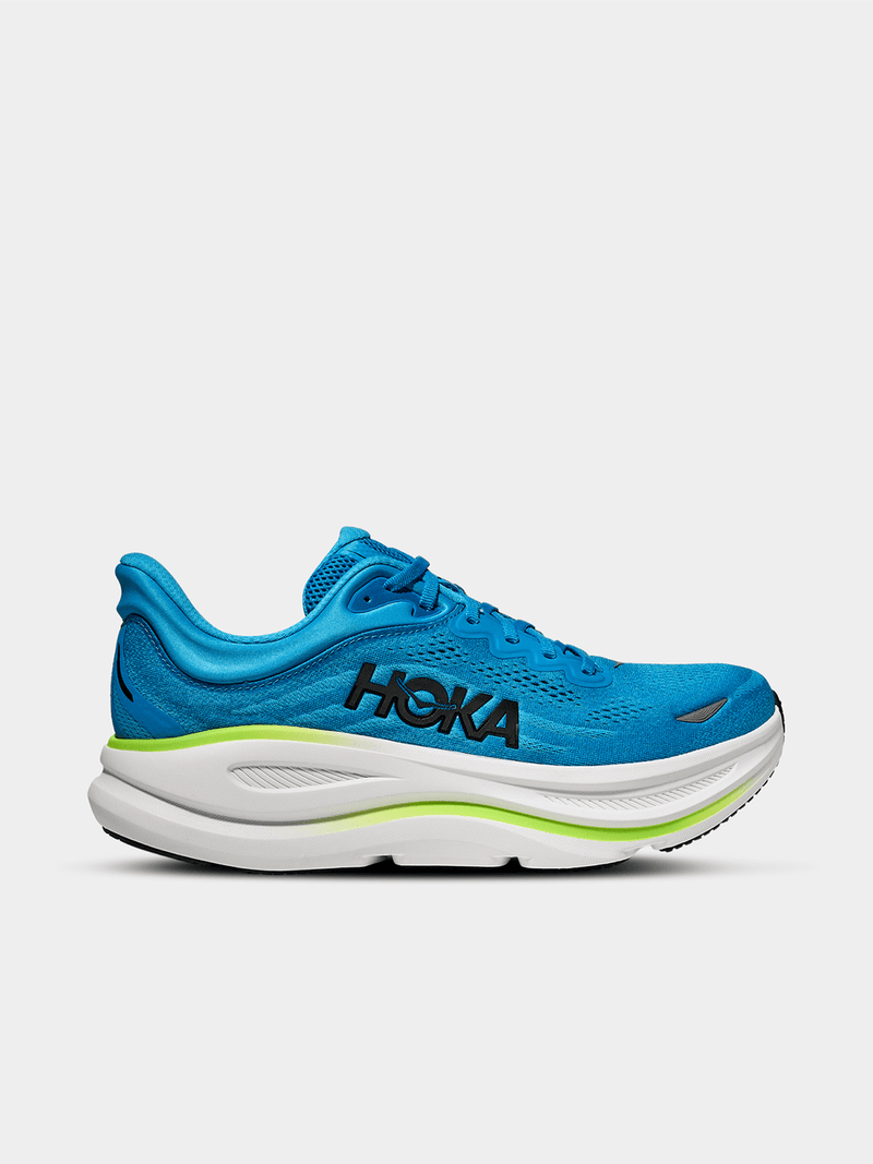 Hoka Mens Bondi 9 Blue/White Running Shoes