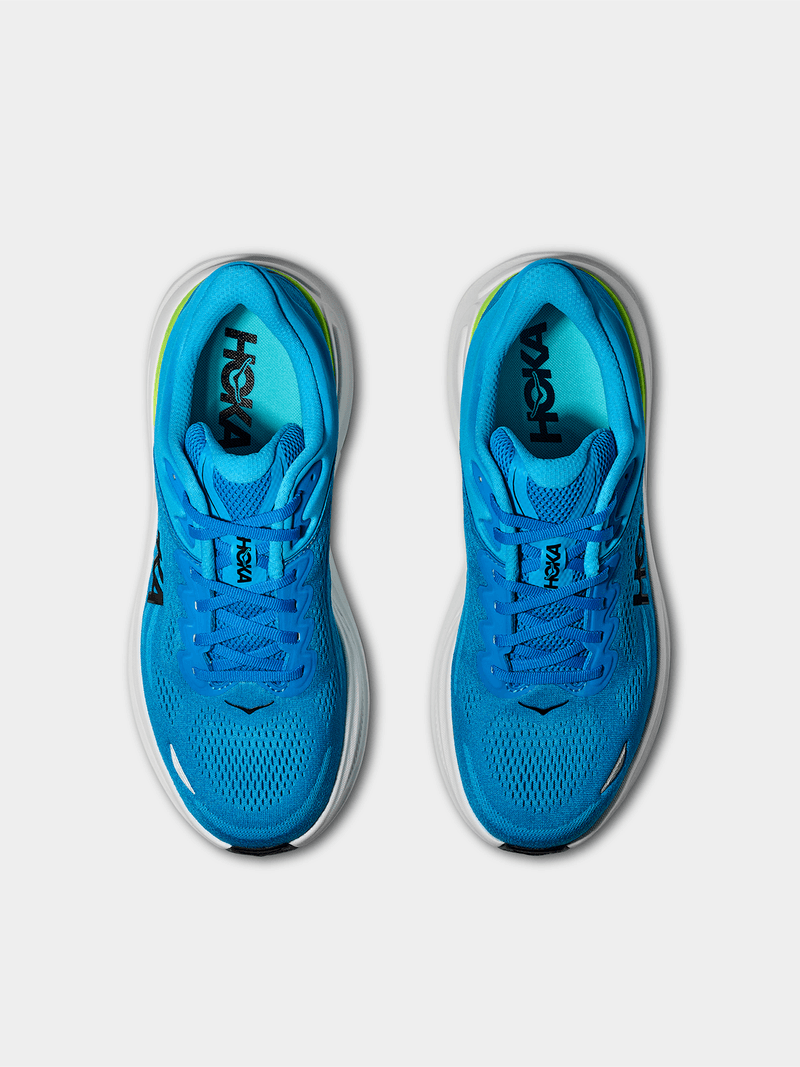 Hoka Mens Bondi 9 Blue/White Running Shoes