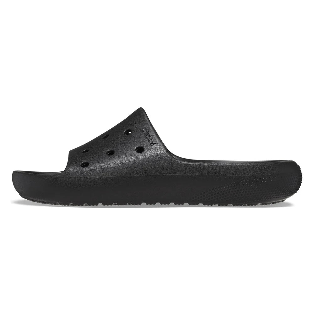 Crocs Unisex Classic V2 Slides In BLACK
