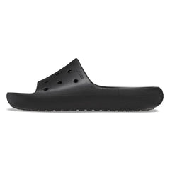 Crocs Unisex Classic V2 Slides In BLACK