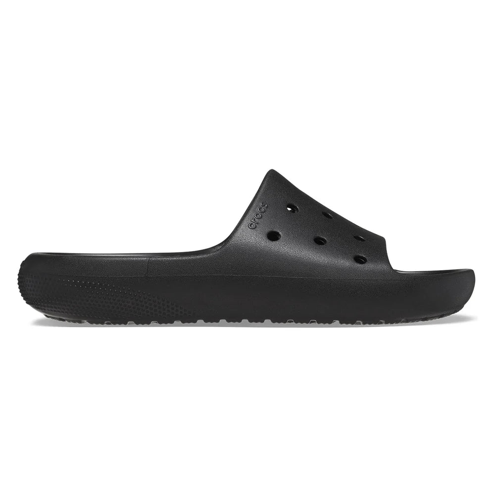 Crocs Unisex Classic V2 Slides In BLACK