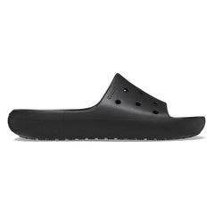 Crocs Unisex Classic V2 Slides In BLACK
